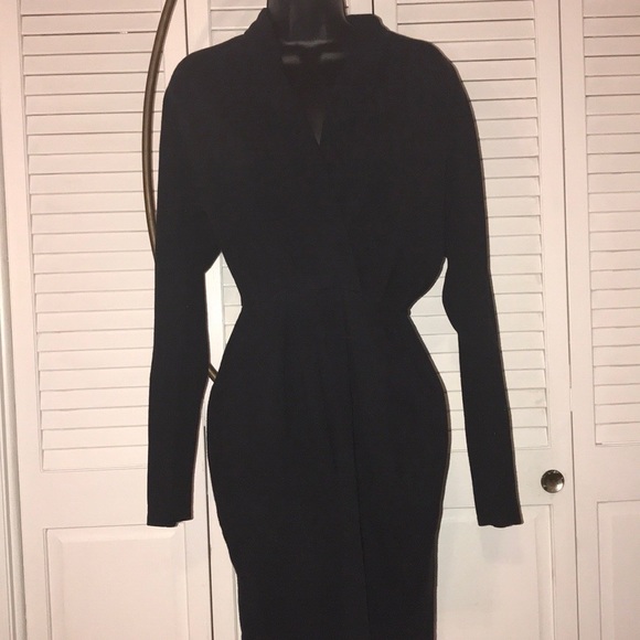 Vintage Black Bodycon Dress - Picture 3 of 4